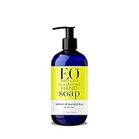 EO Botanical Liquid Hand Soap, Lemon and Eucalyptus, 12 Ounce (Pack of 3)