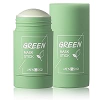 Green Clay, Green Clay Purifying Clay Stick Face Cover Deep Cleansing Moisturizing Facial Blackhead Remover Green Tea Face Cover, Blackhead Deep Cleansing