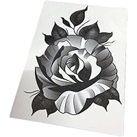 tattoo sticker,temporary tattoos, Beautiful Tattoo Stickers,3 Sheet Gothic Black Rose Temporary Tattoo Stickers Flower Arm Hand Back Scar Covering Punk Style Fake Tattoos