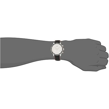 Tissot Mens Quickster 316L Stainless Steel case Swiss Quartz Watch, Black, Leather,19 (T0954171603704)