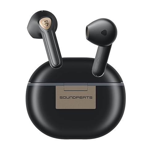 SoundPEATS Upgraded True Wireless Earbuds, Hi-Res Audio Wireless Ear Buds Bluetooth 5.3 Headphones with Built in 4 Mic in-Ear Stereo Earphones, 14.2mm Driver, Total 20Hrs, In-Ear Detection, IPX4 Rated