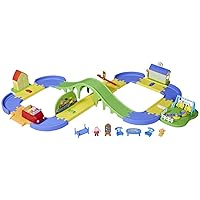 Peppa Pig All Around Peppa’s Town Playset with Car Track, Preschool Toys, Peppa Pig Toys for 3 Year Old Girls and Boys and Up