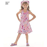 New Look Sewing Pattern 6478 Child Dresses, Size A (3-4-5-6-7-8)
