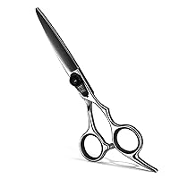 Hair Scissors Professional / Hair Shears for Hair Cutting Scissors / 6.5 Inch Razor Edge Barber Scissors for Hair With Fine Adjustment Tension Screw / Salon And Home Use for Women Men Kids