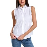 Brooks Brothers Women's Non-Iron Stretch Sleeveless Fitted Blouse