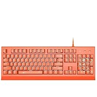 Mechanical Keyboard Blue Switch - Orange Blue Switch 104 Keys NKRO USB Mechanical Gaming Gaming Keyboard for PC/Gamer, Typist (Color : Pink, Size : Blue Switch)