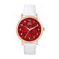 Traditional Red Camouflage Mens Wrist Watch 42mm Case Custom Design