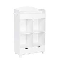 RiverRidge Home 02-162 Book Nook Collection Kids Cubby Bookrack Storage Cabinet, White