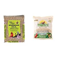 Wild Delight Deck, Porch N' Patio No Waste Bird Food (5 lb) and Wagner's Safflower Seed Wild Bird Food (5 lb Bag)