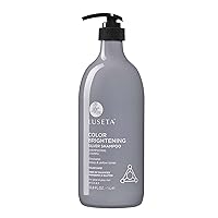 Luseta Color Brightening Silver Shampoo Eliminate Brassy Tones in Blonde Deep Nourishment for Silver & Gray Hair,Add Shine to Color Treated Hair 33.8oz