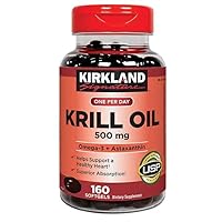 Kirkland Krill Oil 500 mg., 160 Softgels