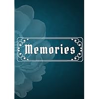 Memories: A Sign-In Guest Book for Memorial Services and Condolences with an Elegant Blue Cover Design for Men and Women