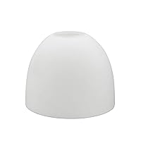 Aspen Creative 23617, Frosted Opal Glass Shade White Inside, 5-1/8