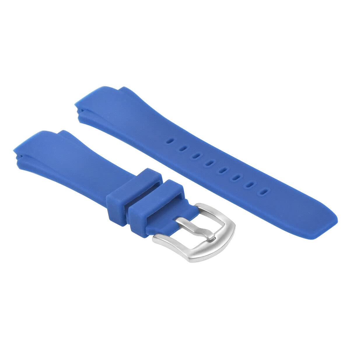 Ewatchparts 26MM RUBBER BAND STRAP FOR IWC AQUATIMER 3719, 371918 WATCH FAMILY CHRONO BLUE