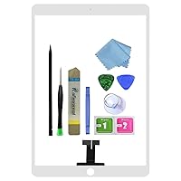 for White iPad Air 3 3rd Generation 2019 10.5 inch Touch Screen Digitizer Glass Replacement (Not LCD) Modle A2152 A2123 A2153 A2154 with Toolkit.