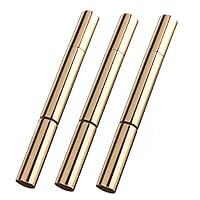 Rocutus 3pcs Refillable Plastic Empty Nail Oil Pen With Brush Gold Twist Bottle Portable Tooth Whitening Gel Cosmetic Eyelash Growth Container