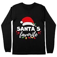 Santa's Favorite Long Sleeve T-Shirt - Merry Christmas T-Shirt - Holiday Long Sleeve Tee Shirt