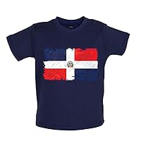 Dominican Republic Grunge Style Flag - Organic Baby/Toddler T-Shirt