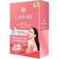 CHAME Premium Collagen White Strawberry Helps Skin Smooth, Anti-Aging Drink Mix