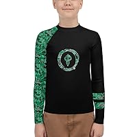 Green Belt Ranked Youth Rash Guard (Boys or Girls)