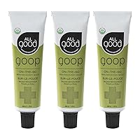 All Good Goop on the Go - Chafing Cream, Dry Skin Salve, Cracking Lip Moisturizer - Soothes, Hydrates & Calms - Travel Size Recovery Balm 1oz (3-pack)