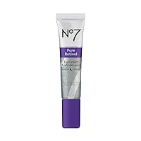 No7 Pure Retinol Eye Cream - 0.5% Retinol Eye Cream for Fine Lines and Wrinkles - Collagen Peptides + Shea Butter Moisturize & Lift Skin - Fragrance-Free Anti-Aging Eye Cream (0.5 oz)