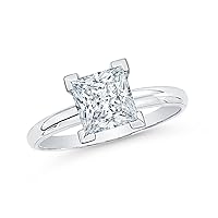 KATARINA GIA Certified 0.7 ct. K - VVS1 Princess Cut Diamond Solitaire Engagement Ring in 14k Gold