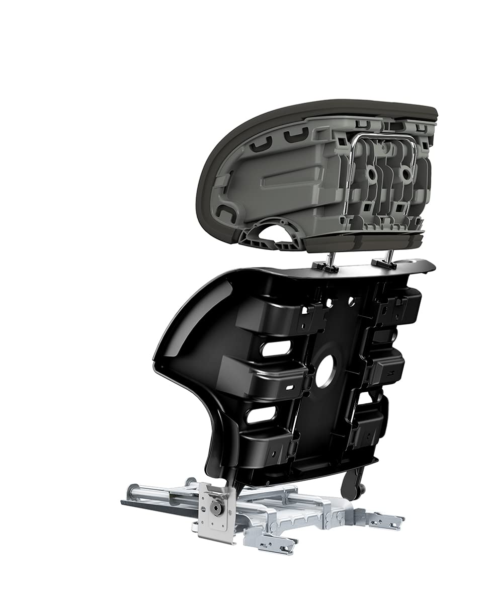 Clek Oobr High Back Booster Car Seat with Rigid Latch, Snow (Crypton C-Zero Performance Fabric)