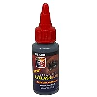 Salon Pro 30 Second Eyelash Glue for Strip Lashes, Black, 1 Fl. oz