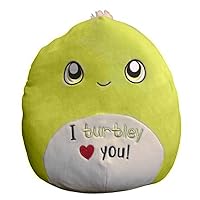 Squishmallows Official Kellytoy Valentines Squad Squishy Soft Plush Toy Animal (12 Inch, Henry Turtle (Turtley Love You))