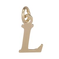 Markylis Jewellery GENUINE 9ct (375) YELLOW GOLD ALPHABET INITIAL PENDANT CHARM - A - Z - 17mm - Choose your letter