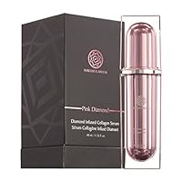 Diamond Infused Collagen Serum with 100% Natural Pink Diamond Infused Powder & Soothing Botanicals, Designed for Anti Wrinkle & Anti Aging FF31 (1.35 oz)