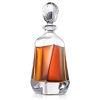 Decanter Whiskey Decanter Wine Decanter Whisky Glass Decanter, 700Ml Crystal Decanter Whiskey Glasses, Perfect For Home, Restaurants And Parties Whiskey decanter