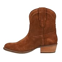 Dingo Womens Tumbleweed Roper Round Toe Casual Boots Ankle Low Heel 1-2
