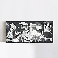 INVIN ART Framed Canvas Giclee Print Art Guernica by Pablo Picasso Wall Art Living Room Home Office Decorations(26
