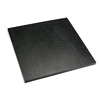 Othmro POM Plastic Sheet Printable Rigid Durable Plastic Board Sheet Plastic Sheeting for DIY Home Decor Handcrafts Outdoor Use Black 0.31 * 7.87 * 7.87inch