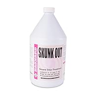 Harvard Chemical 2552 Skunk Out Severe Odor Eliminator Liquid, Pleasant Odor, 1 Gallon Bottle, Clear (Case of 4)