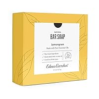 Edens Garden Lemongrass Natural Aromatherapy Cold Processed Bar Soap (Made With Essential Oils, Vegan, For Face & Body), 4.4 oz Bar