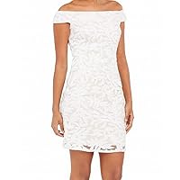 Adrianna Papell Women's Sequin Off-The-Shoulder Dress
