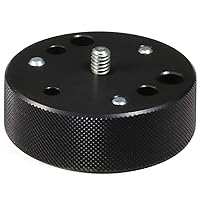Manfrotto 120 Converter Plate Converts Tripod Head screws from 3/8-Inch to 1/4-Inch - Replaces 3054,Black