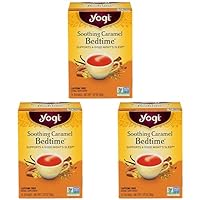 Yogi Tea, Soothing Caramel Bedtime, 16 Count (Pack of 3)