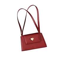 Retro Women Portable Small Square Shoulder Bags Red Wine Ladies Underarm Bag Vintage PU Leather Female Tote Purse Handbags