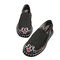 Men's Cloth Shoes Casual Creative Embroidered Cloth Shoes Retro Comfortable Slip on Trend Chinese Fashion Shoes Kungfu Shoes