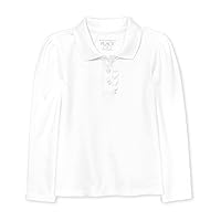 The Children's Place Toddler Girls Long Sleeve Ruffle Pique Polo