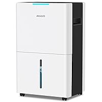 50 Pint 3500 Sq. Ft Smart Dehumidifiers for Home and Basements with Drain Hose Continuous or Manual Drainage Intelligent Control Quitely Removes Moisture Laundry Dry Auto Defrost 24H Timer