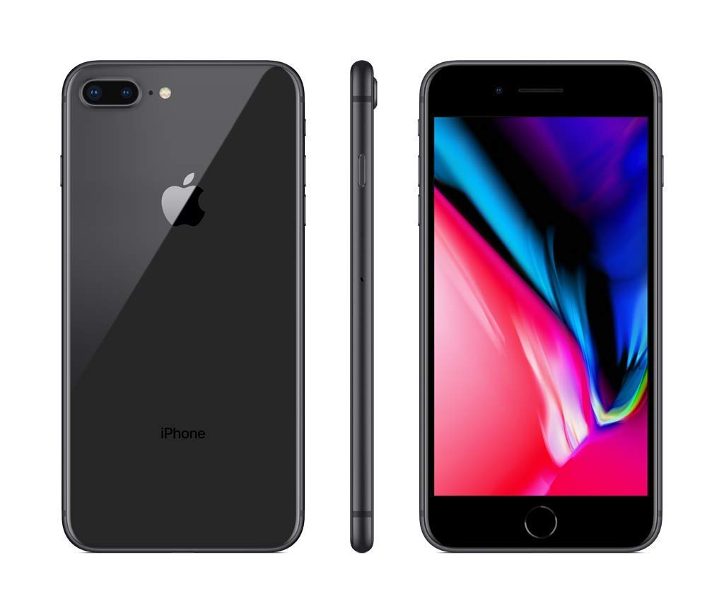 Apple iPhone 8 Plus (64GB, Space Gray) [Locked] + Carrier Subscription (Renewed)