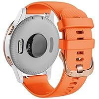 20 22 18mm Silicone Watchband Straps for Garmin Vivoactive 3 3S Venu SQ Forerunner 245 645 Vivoactive 4 4S Smart Bracelet Strap