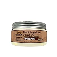 Black Jamaican Castor Oil Moisture & Curling Hair Sorbet, White, 7.25 Oz