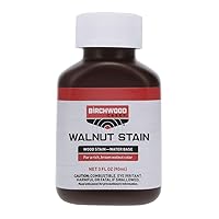 Birchwood Casey Easy-to-Use Fast-Acting Walnut Wood Water-Based Stain for Gun Stock Staining & Antiquing, 3 OZ Bottle, Brown