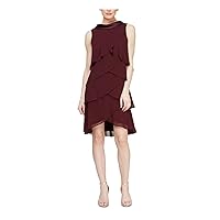 S.L. Fashions Women's Reverse Collar Tiered Party Dress-Closeout